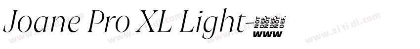 Joane Pro XL Light字体转换